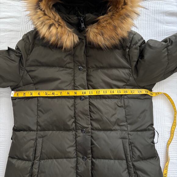 S13 DOWN PUFFER COAT WITH HOOD WATER RESISTANT WINDPROOF WOMEN SIZE SMALL - Picture 13 of 16